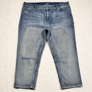 J. Jill Light Wash Ankle Cropped Jeans